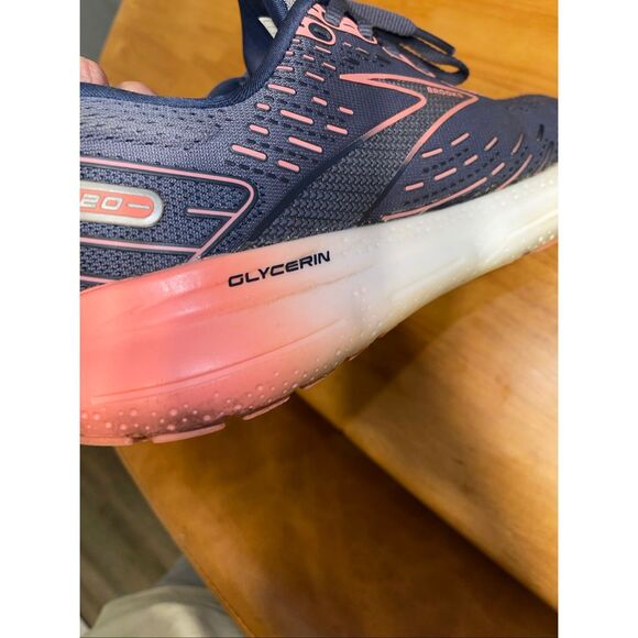 Brooks Glycerin 20 Running Shoes Womens Size 8.5 US Blissful Blue - Picture 6 of 9